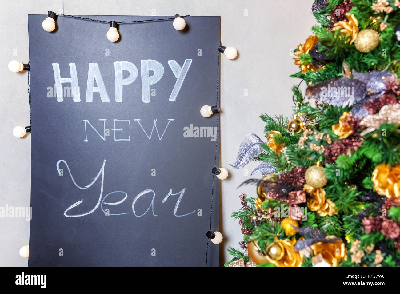 Blackboard Christmas Decorations Stock Photos Blackboard