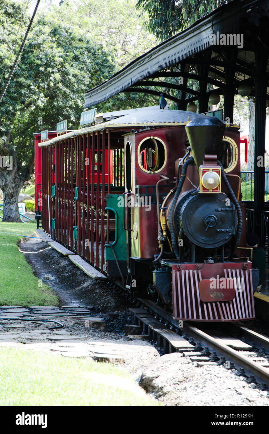 Vintage Steam engine locomotive train , typical vintage train. Stock Photo