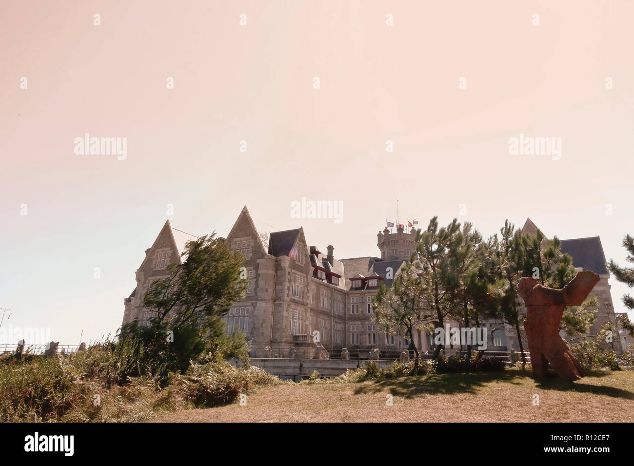 September,2018.  Santander, Cantabria, Spain  Magdelena Palace, on the Magdelena Peninsular, Santander - setting for the Netflix TV serial 'The Grand  Stock Photo