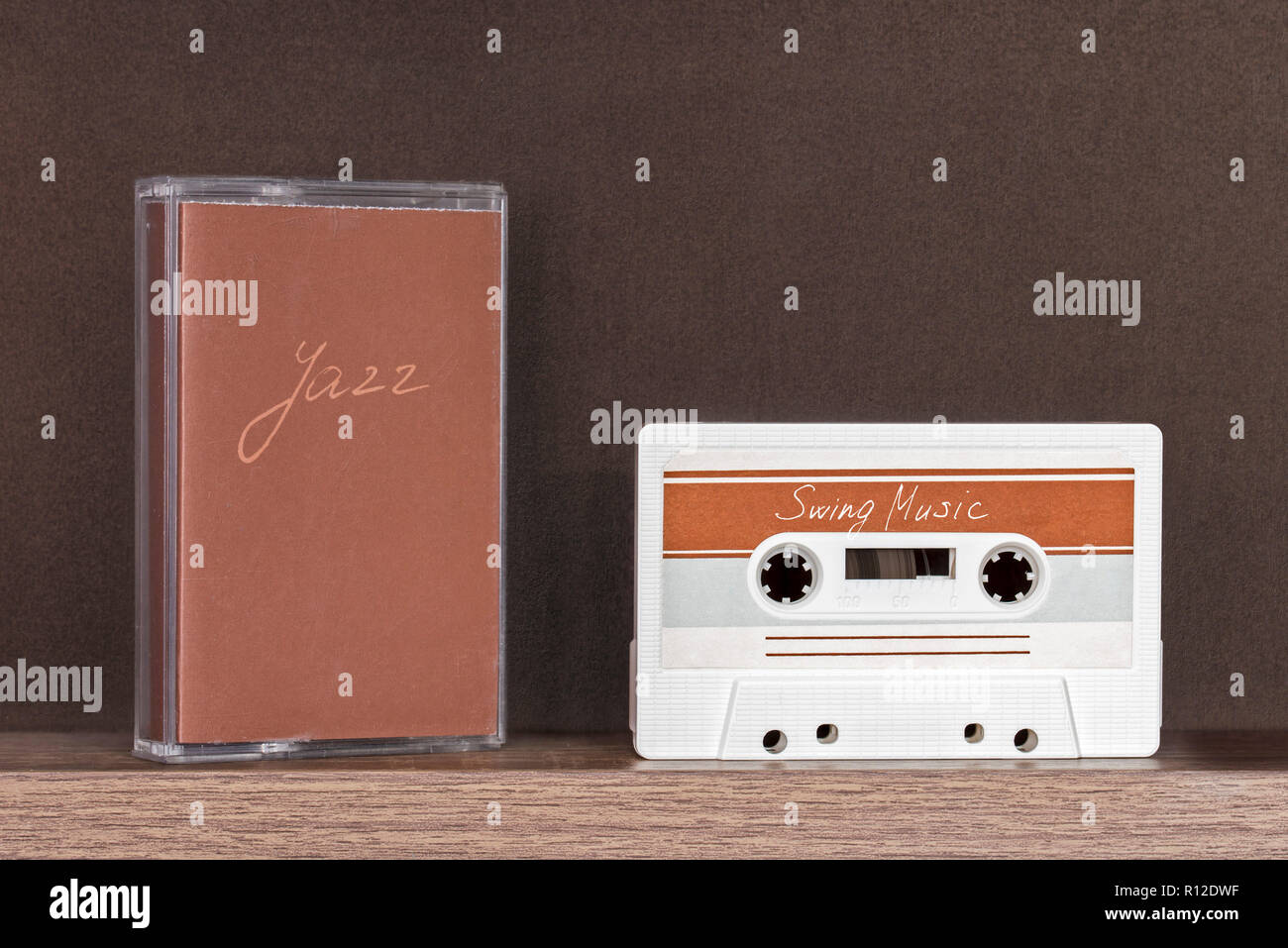 White brown retro audio cassette hi-res stock photography and images ...