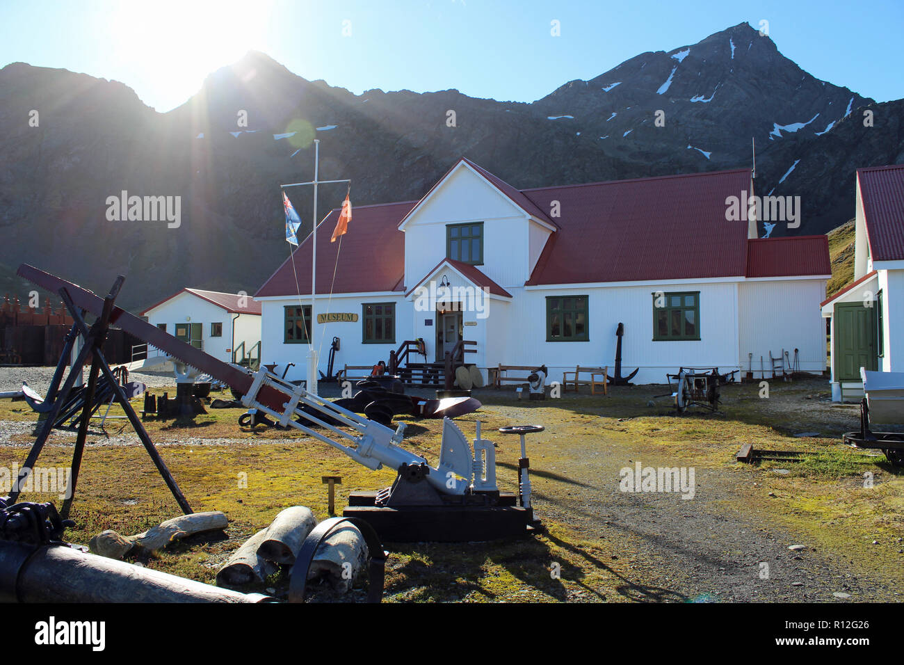 Grytviken Museum. Former whaling station at the head of King Edward ...