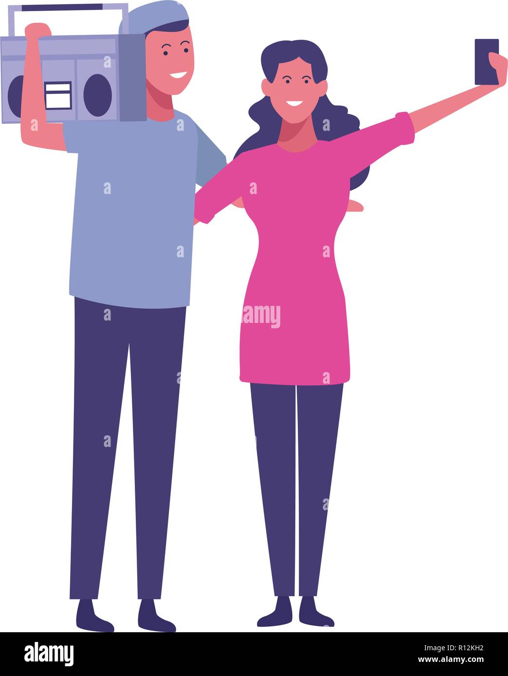 Friends having fun cartoons Stock Vector Image & Art - Alamy