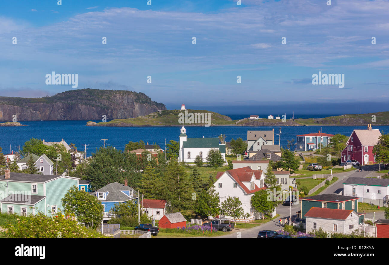 TRINITY, NEWFOUNDLAND, CANADA Small coastal town of Trinity Stock