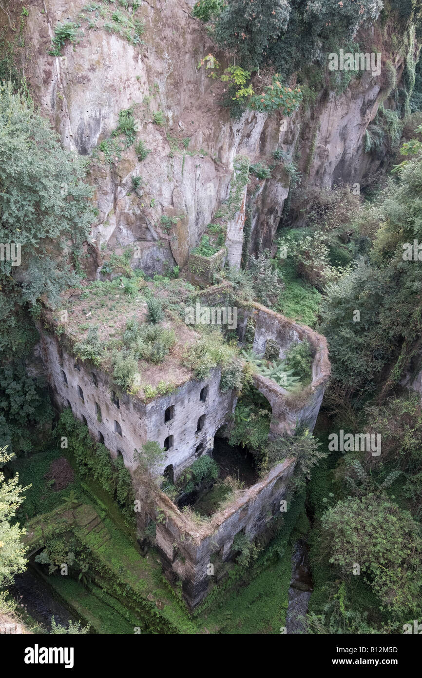 Valley of the mills (Valle dei Mulini), abandoned mills amidst