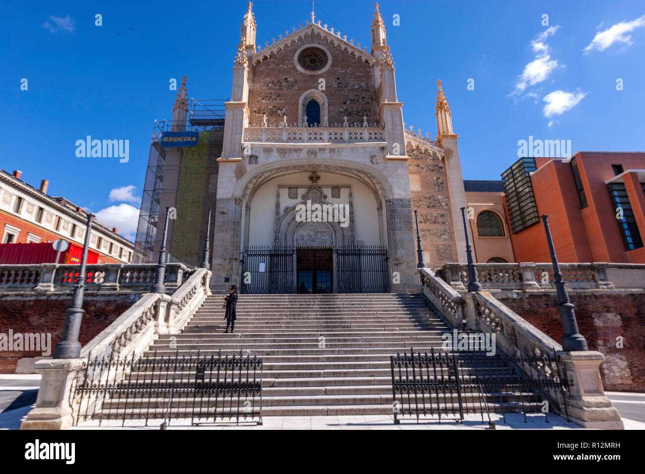 Church San Jerónimo el Real, Isabelline Gothic, Madrid, Spain Stock Photo