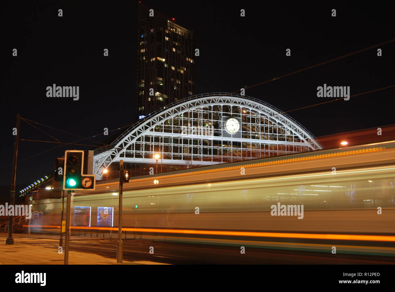 Moving metrolink tram hi-res stock photography and images - Alamy