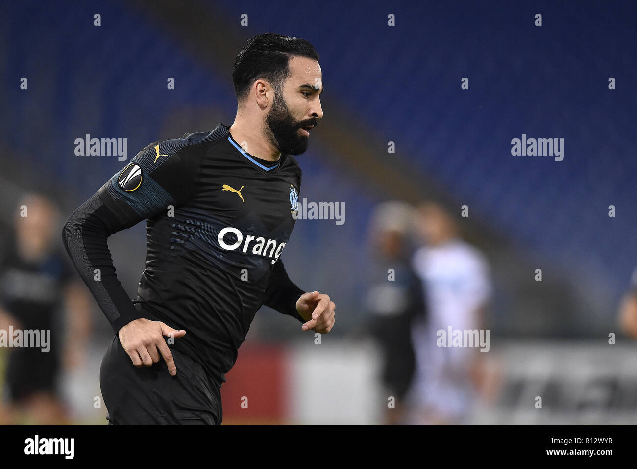 Rome, Italy. 8th November, 2018. Adil Rami of Olimpique de Marseille ...