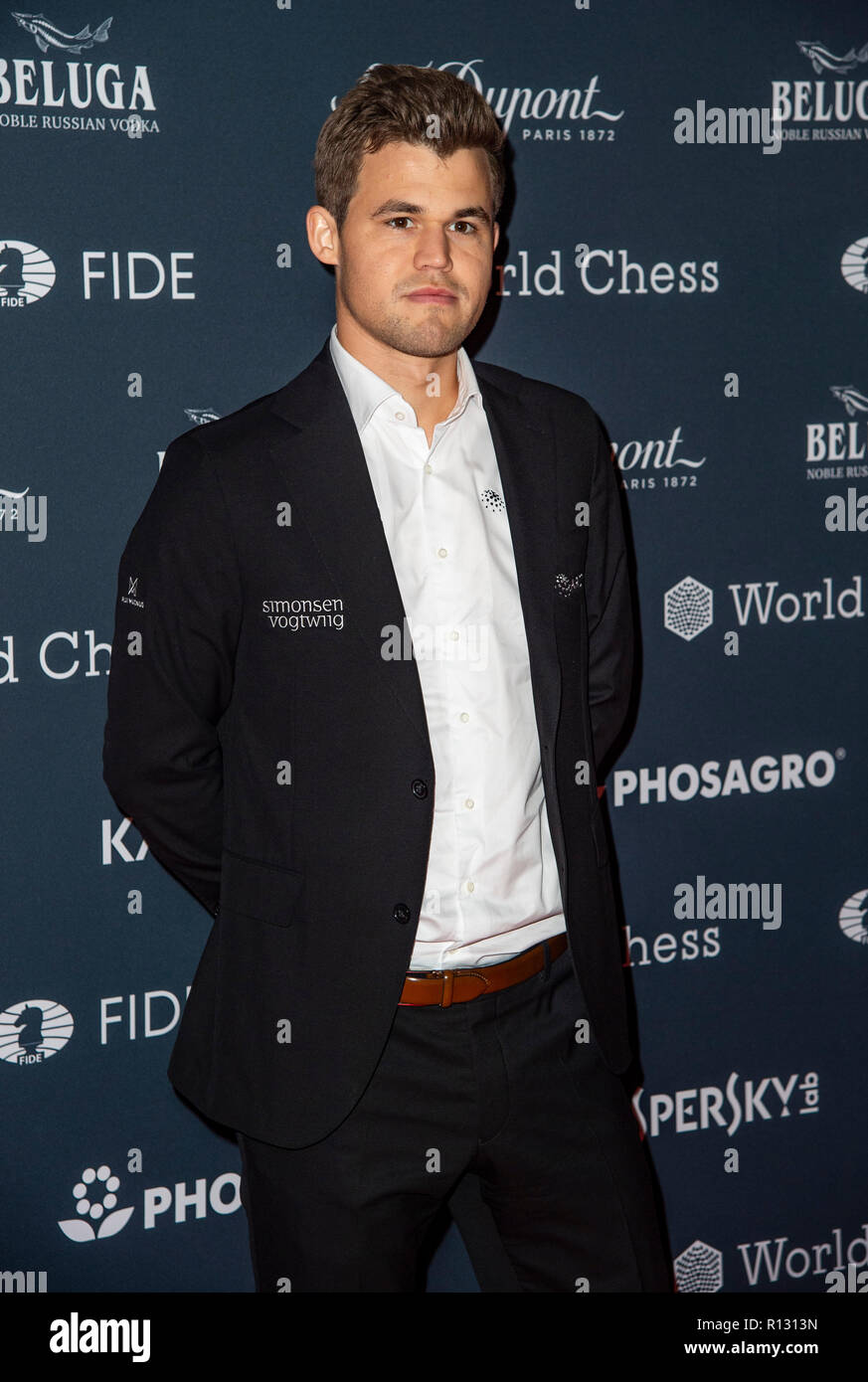 hess Grandmaster, Magnus Carlsen Imagem Editorial - Imagem de