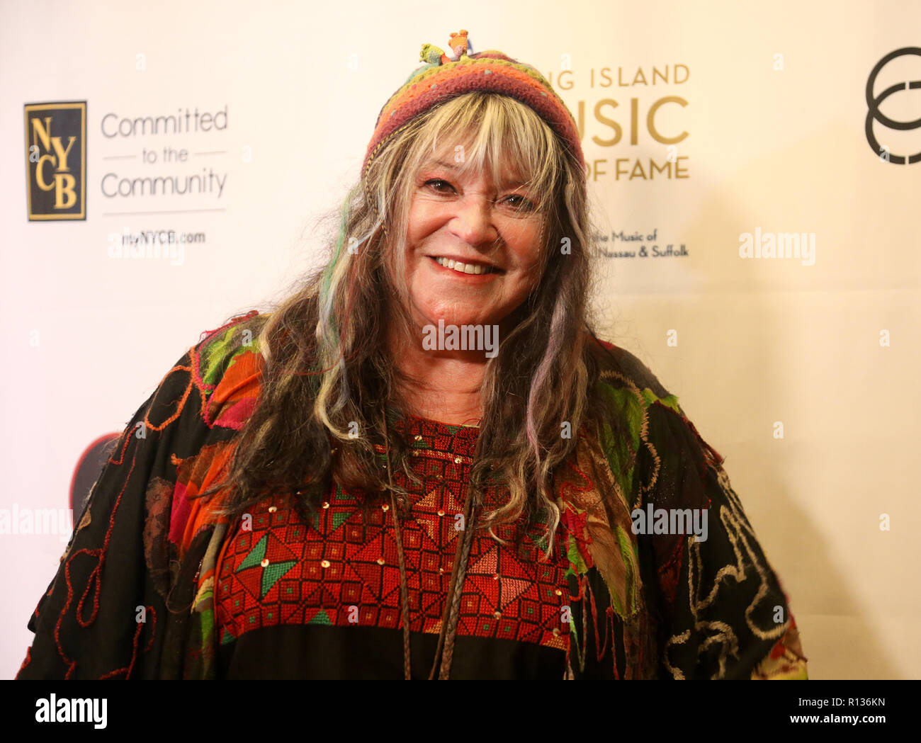 Westbury, New York, USA. 8th Nov 2018. Singer Melanie Safka attends the 2018 Long Island Music Hall of Fame induction ceremony at The Space at Westbury on November 8, 2018 in Westbury, New York. Credit: AKPhoto/Alamy Live News Stock Photo