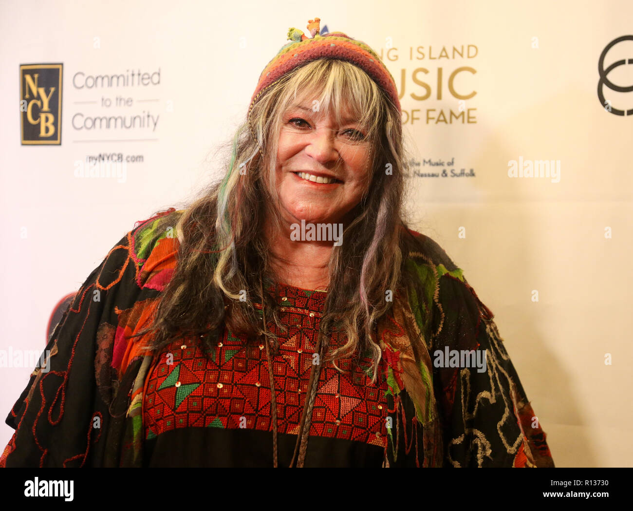 Westbury, United States. 08th Nov, 2018. WESTBURY, NY - NOV 8: Singer Melanie Safka attends the 2018 Long Island Music Hall of Fame induction ceremony at The Space at Westbury on November 8, 2018 in Westbury, New York. Credit: The Photo Access/Alamy Live News Stock Photo