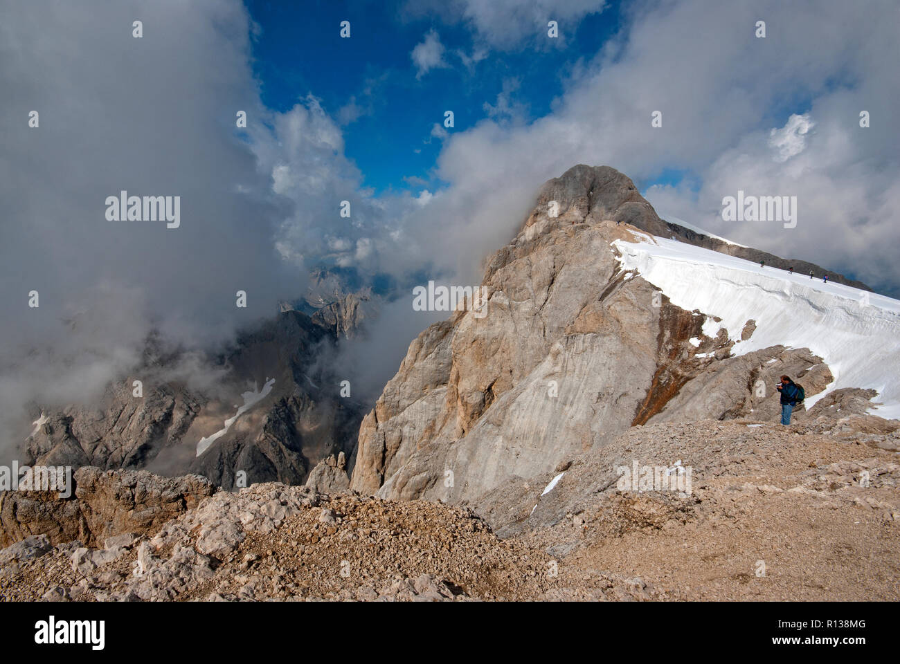 Marmolada Massif Veneto Trentino Alto Adige Italy Stock Photo Alamy