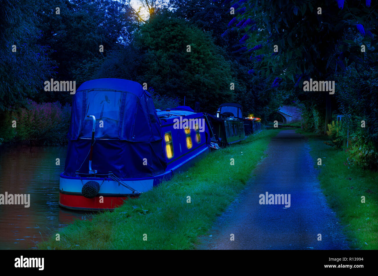 Tranquility of a canal hi-res stock photography and images - Alamy