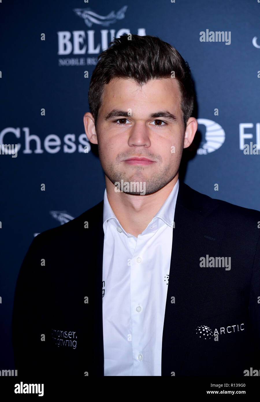 Magnus Carlsen attending The FIDE World Chess Championship 2018