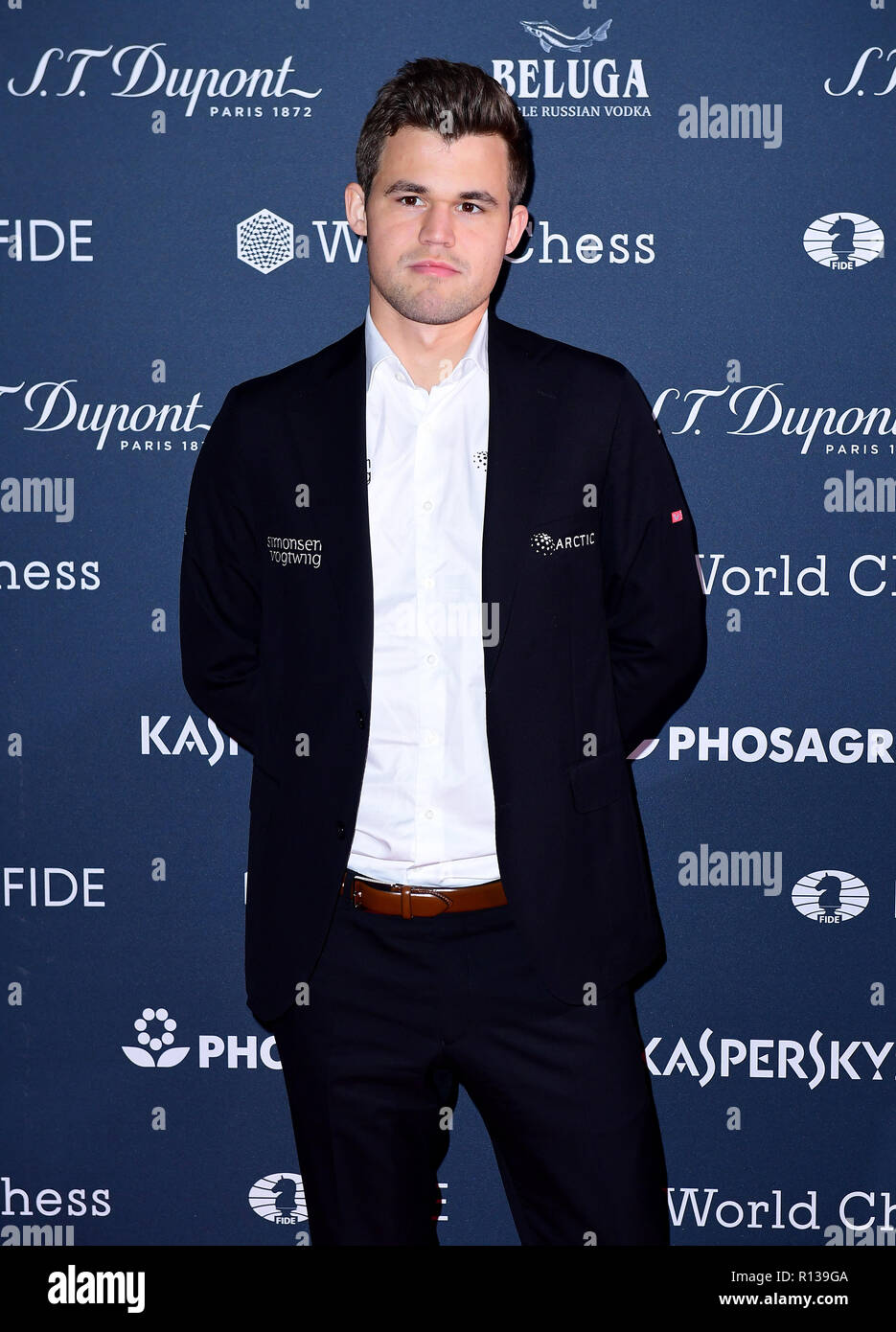 Magnus Carlsen attending The FIDE World Chess Championship 2018