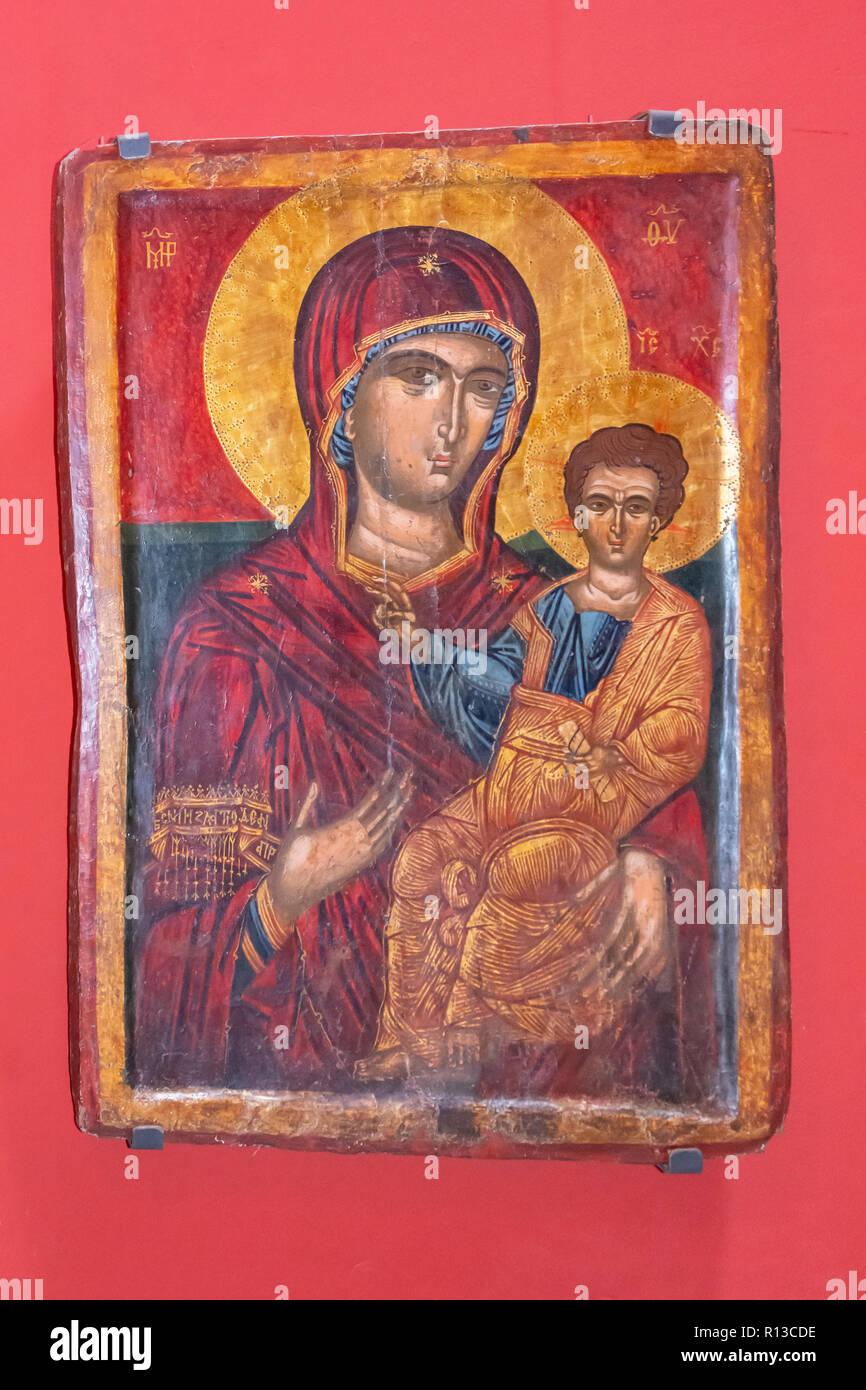 The Holy Virgin Hodegetria, The Daut Pasha Hamam (Contemporary Art Gallery), Old Bazaar, Skopje, Skopje Region, Republic of North Macedonia Stock Photo