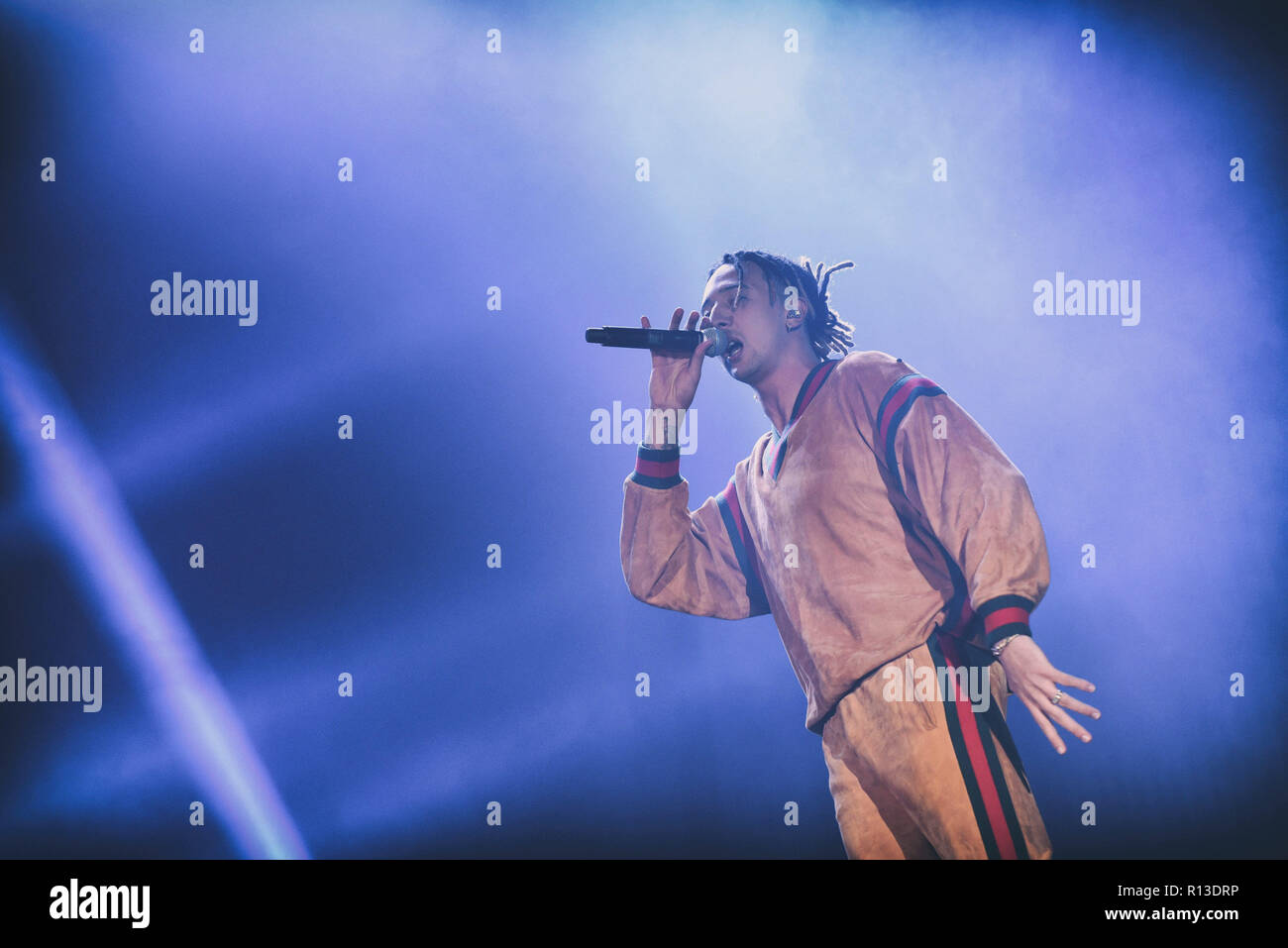 Naples, Italy. 05th Nov, 2018. The Italian-Tunisian rapper Ghali ...