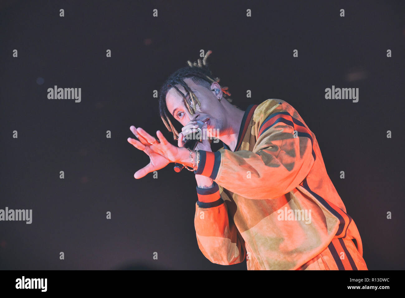 Naples, Italy. 05th Nov, 2018. The Italian-Tunisian rapper Ghali ...