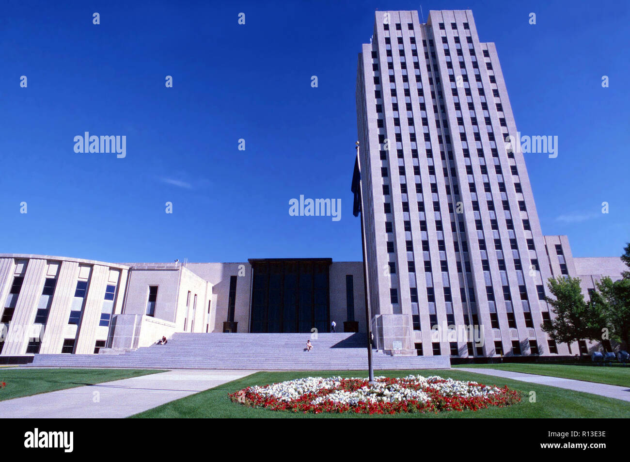State Capitol building,Bismarck,North Dakota Stock Photo