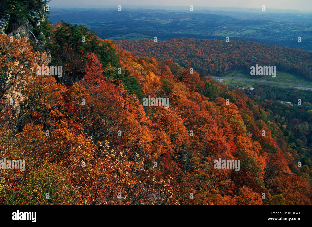 Cumberland Gap National Historic Site in fall,Kentucky Stock Photo