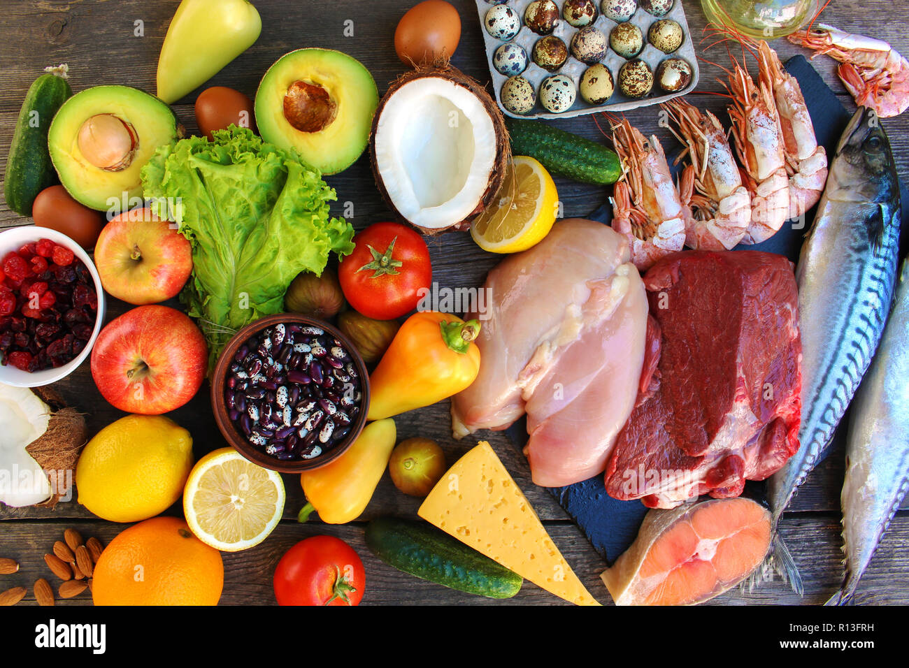Healthy balanced diet fish hi-res stock photography and images - Alamy