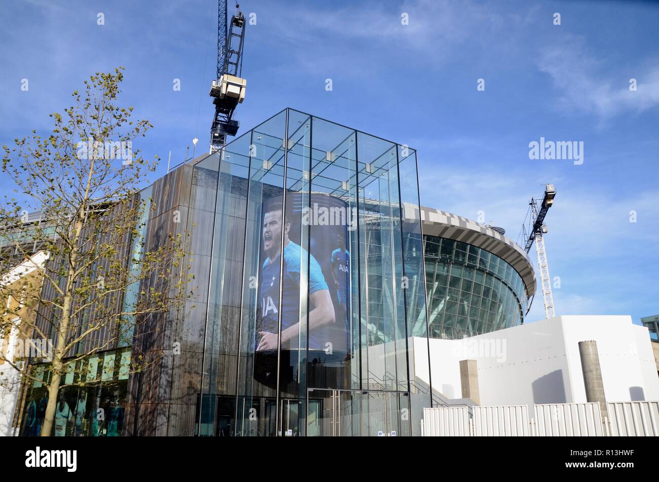 Tottenham hotspur stadium construction hires stock photography and