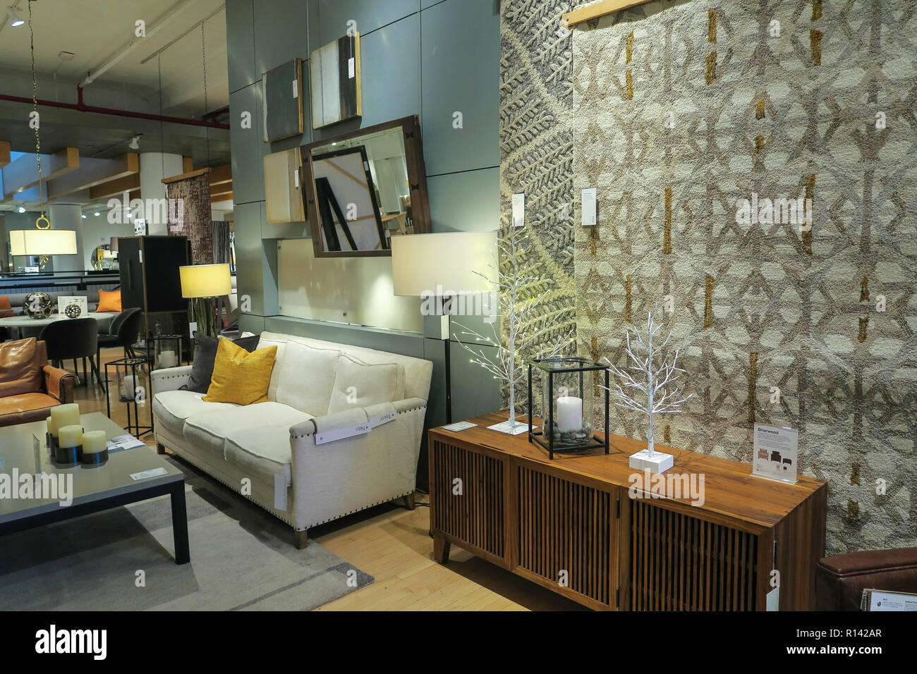 Cb2 Furniture Store Interior Nyc Usa Stock Photo 224439119 Alamy