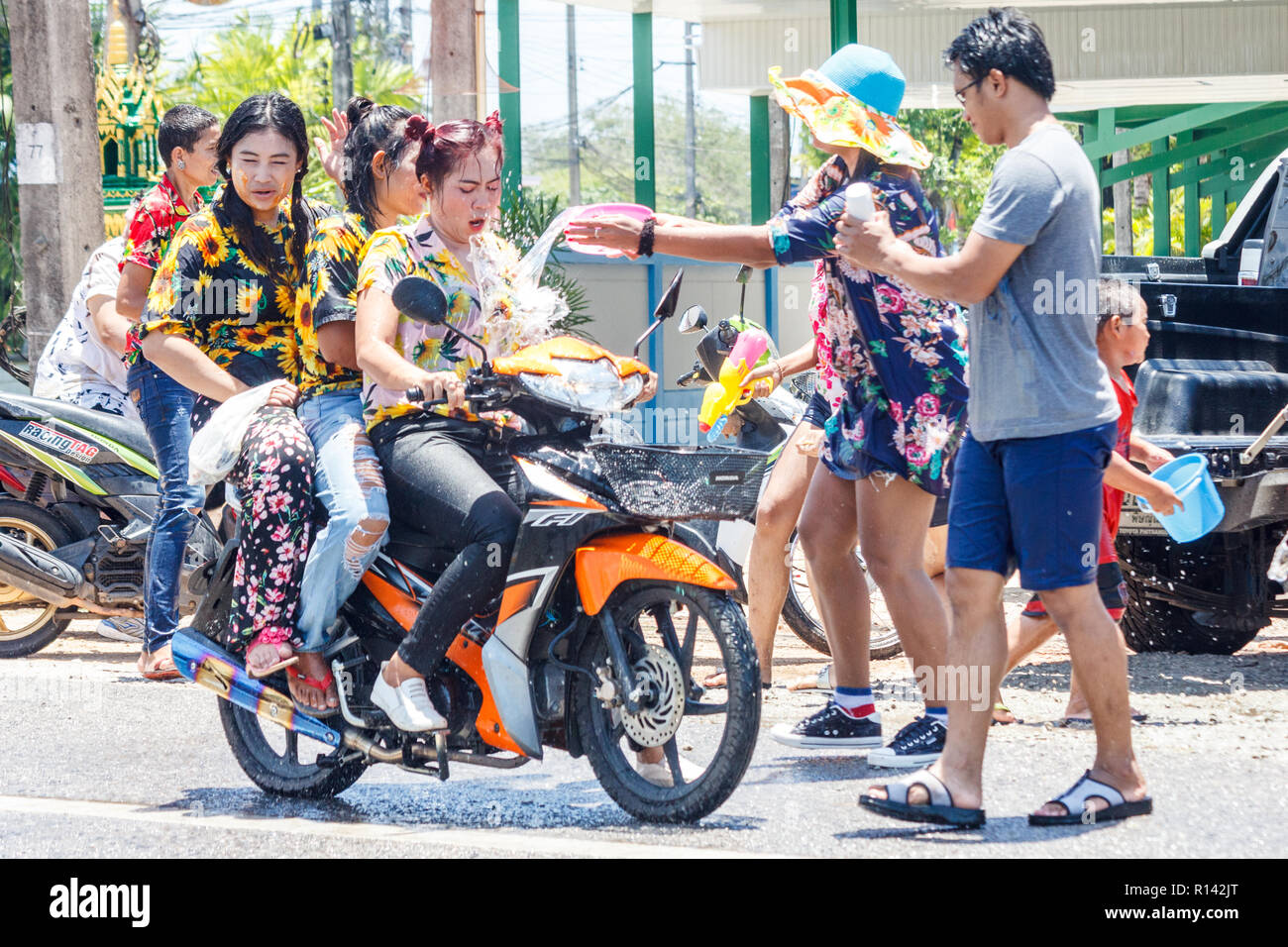 girls on motorbike