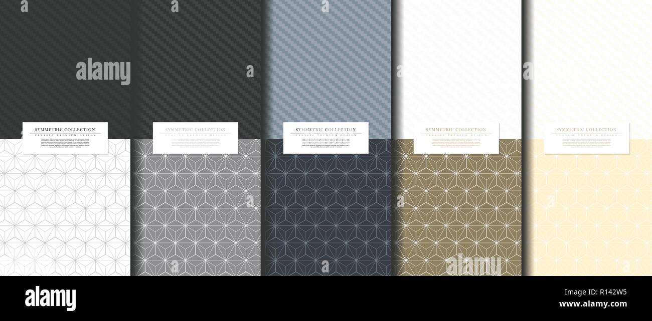 Abstract collection abstract pattern geometic background card template vector design Stock Vector