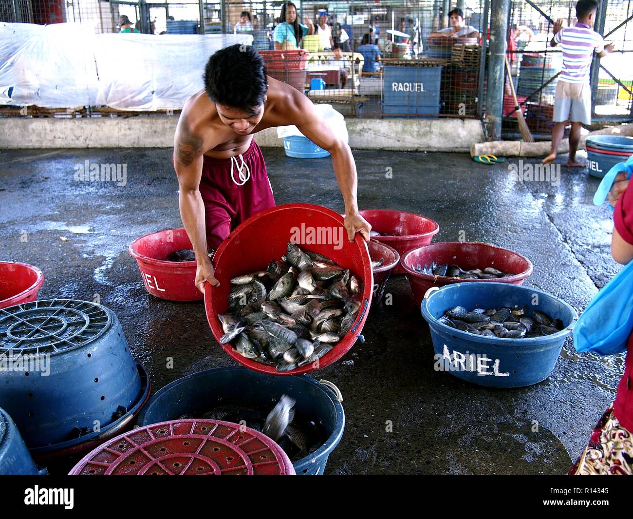 BINANGONAN, RIZAL, PHILIPPINES NOVEMBER 8, 2018 A fish port and