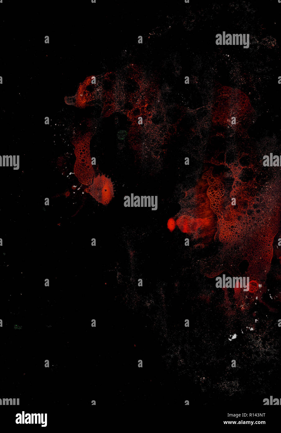 Abstract grunge cellular background against black Stock Photo