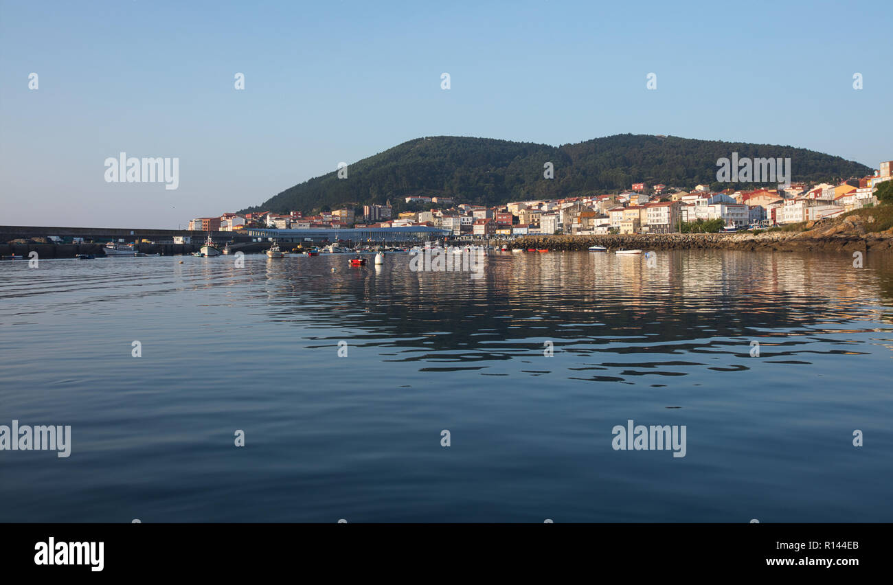 The town of Fisterra, Galicia, Spain Stock Photo