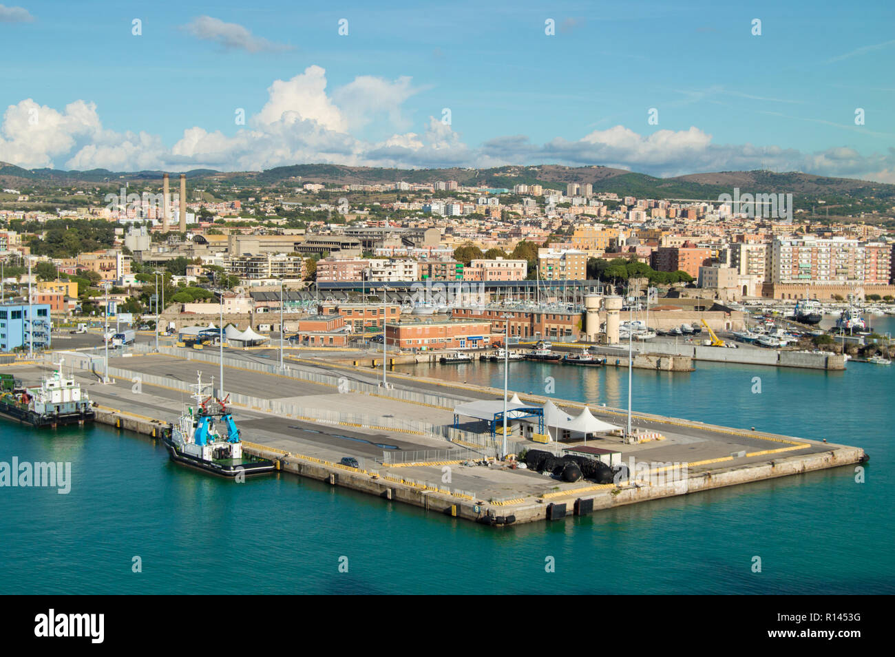 Beautiful panorama of Palermo, the promenade, the port, the pier on a Sunny  day, a picture from the Board of the cruise liner. Sicily, Italy, 8 Octobe  Stock Photo - Alamy