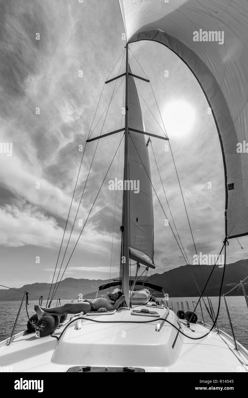 Sail in Greece Stock Photo Alamy