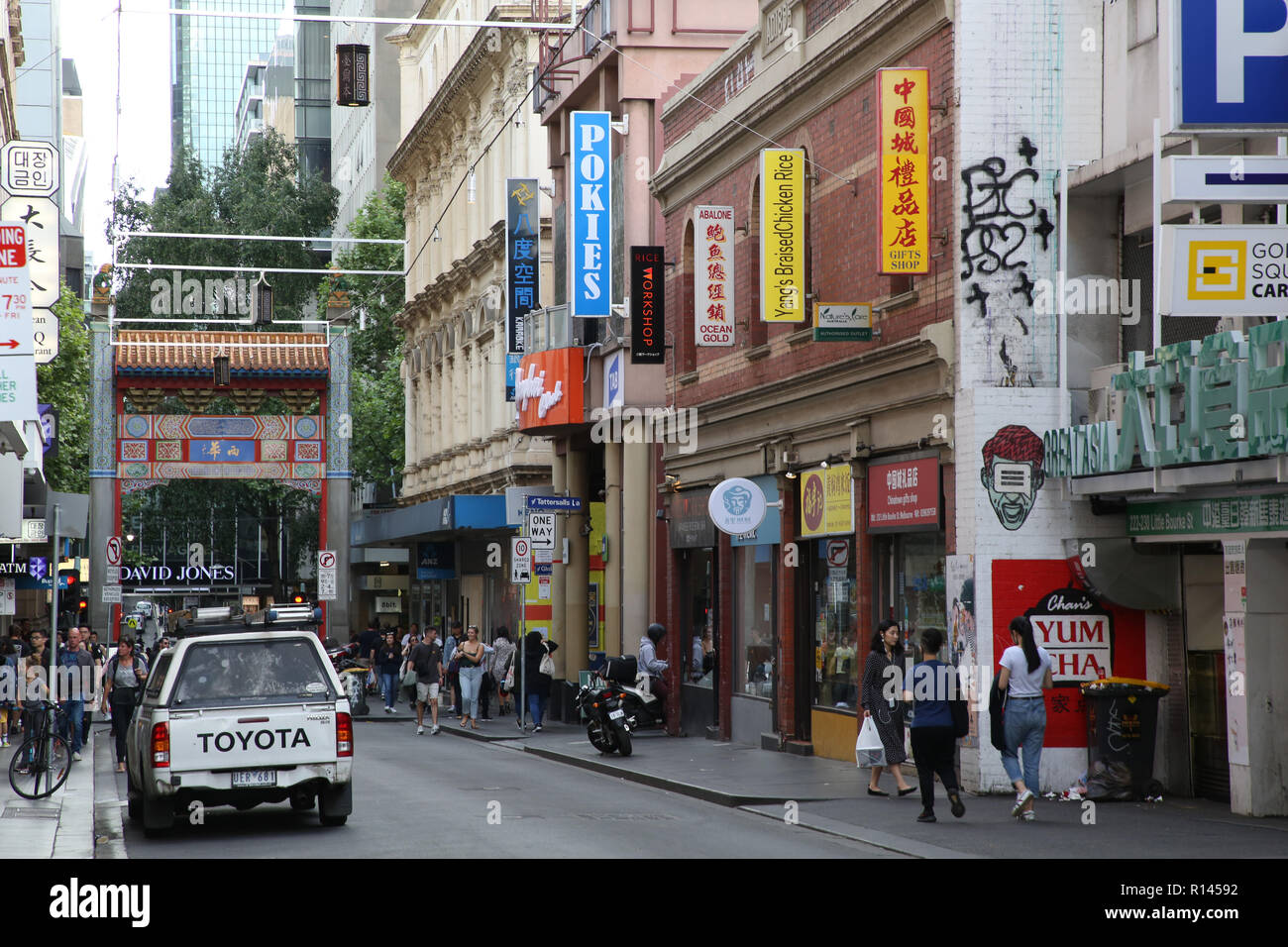 Chinatown, Little Bourke Street, Melbourne, Victoria, Australia Stock Photo Alamy