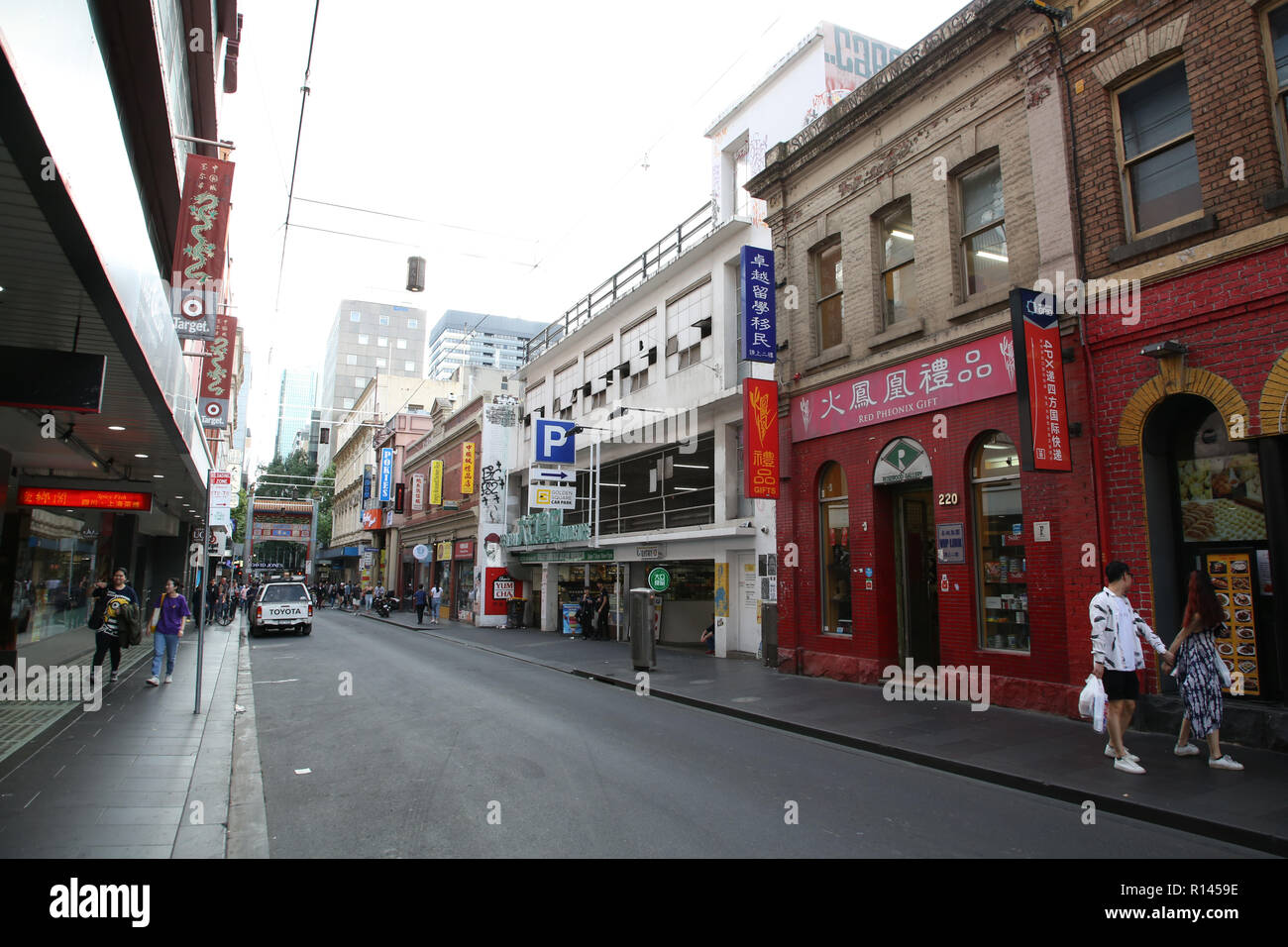 Chinatown, Little Bourke Street, Melbourne, Victoria, Australia Stock