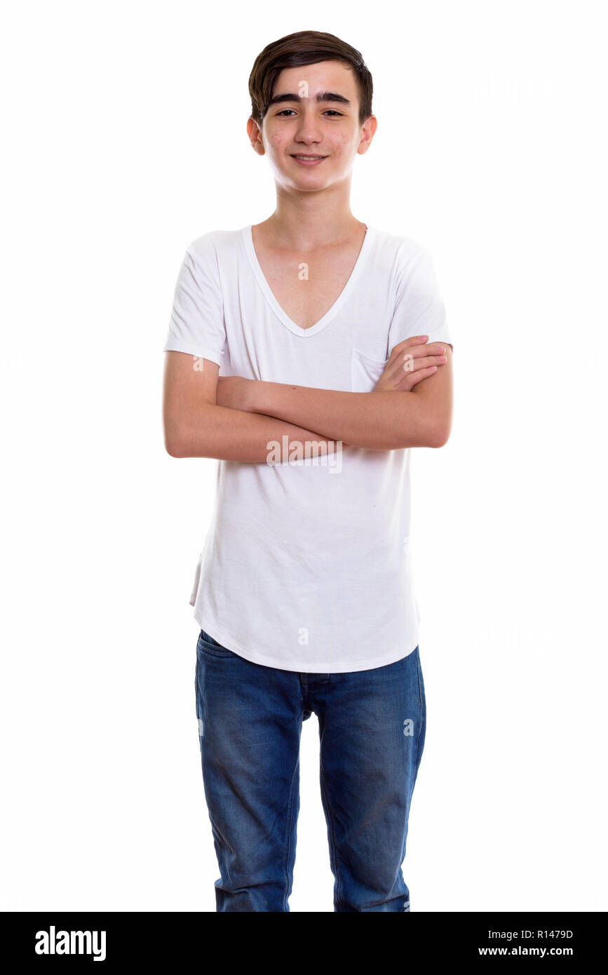 Portrait young boy isolated standing hi-res stock photography and images -  Page 5 - Alamy