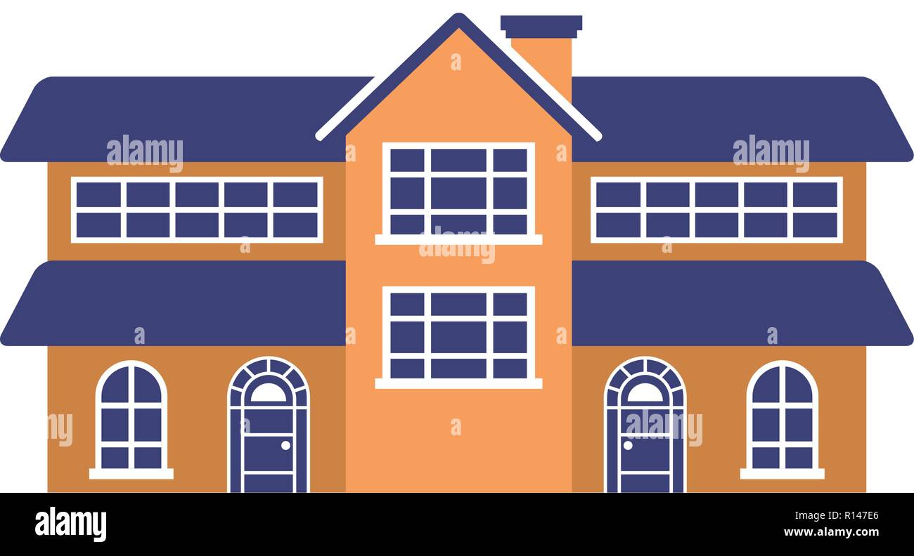 house home on white background vector illustration Stock Vector Image ...