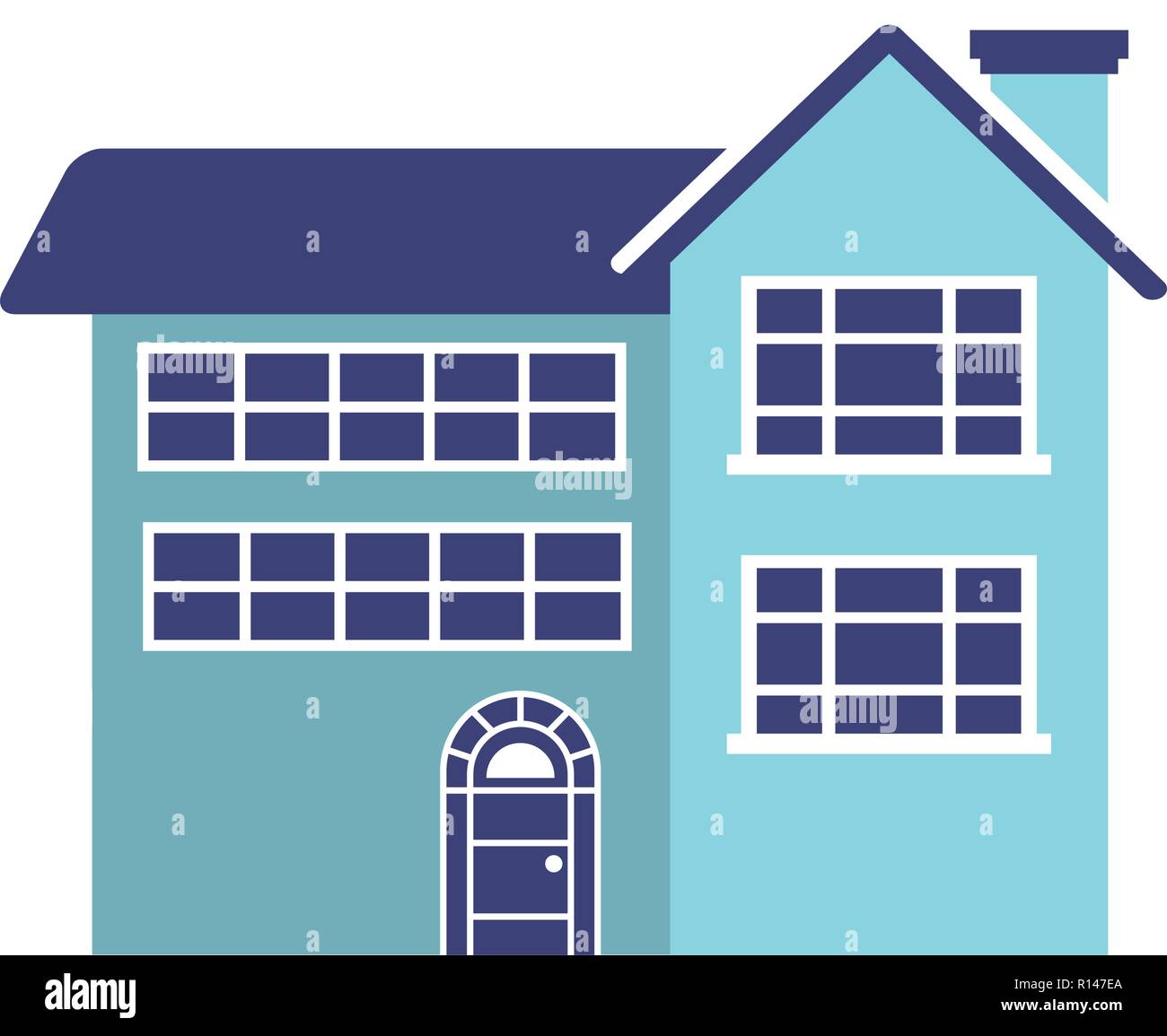 house home on white background vector illustration Stock Vector Image ...