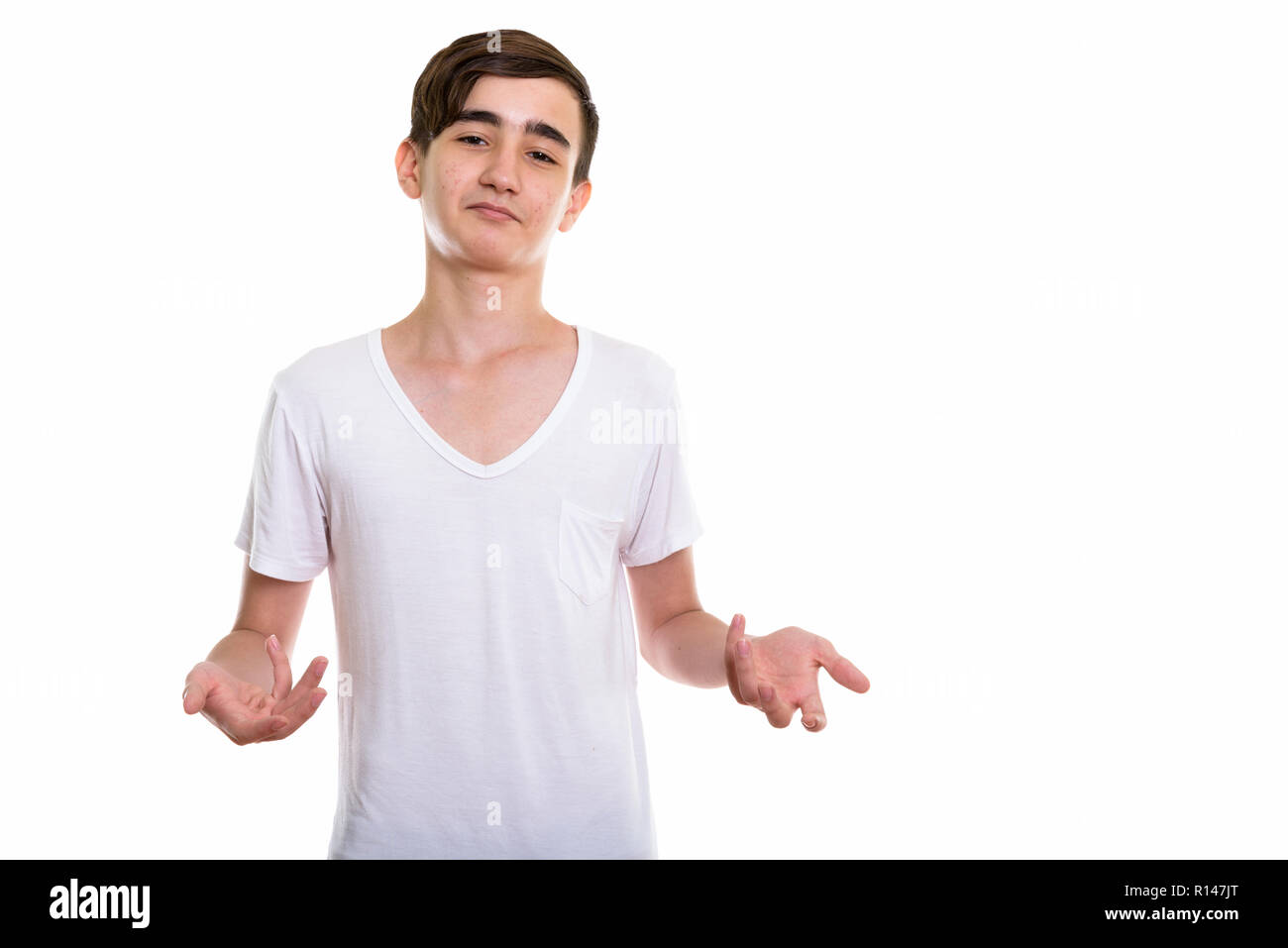 Confused teen boy hi-res stock photography and images - Alamy