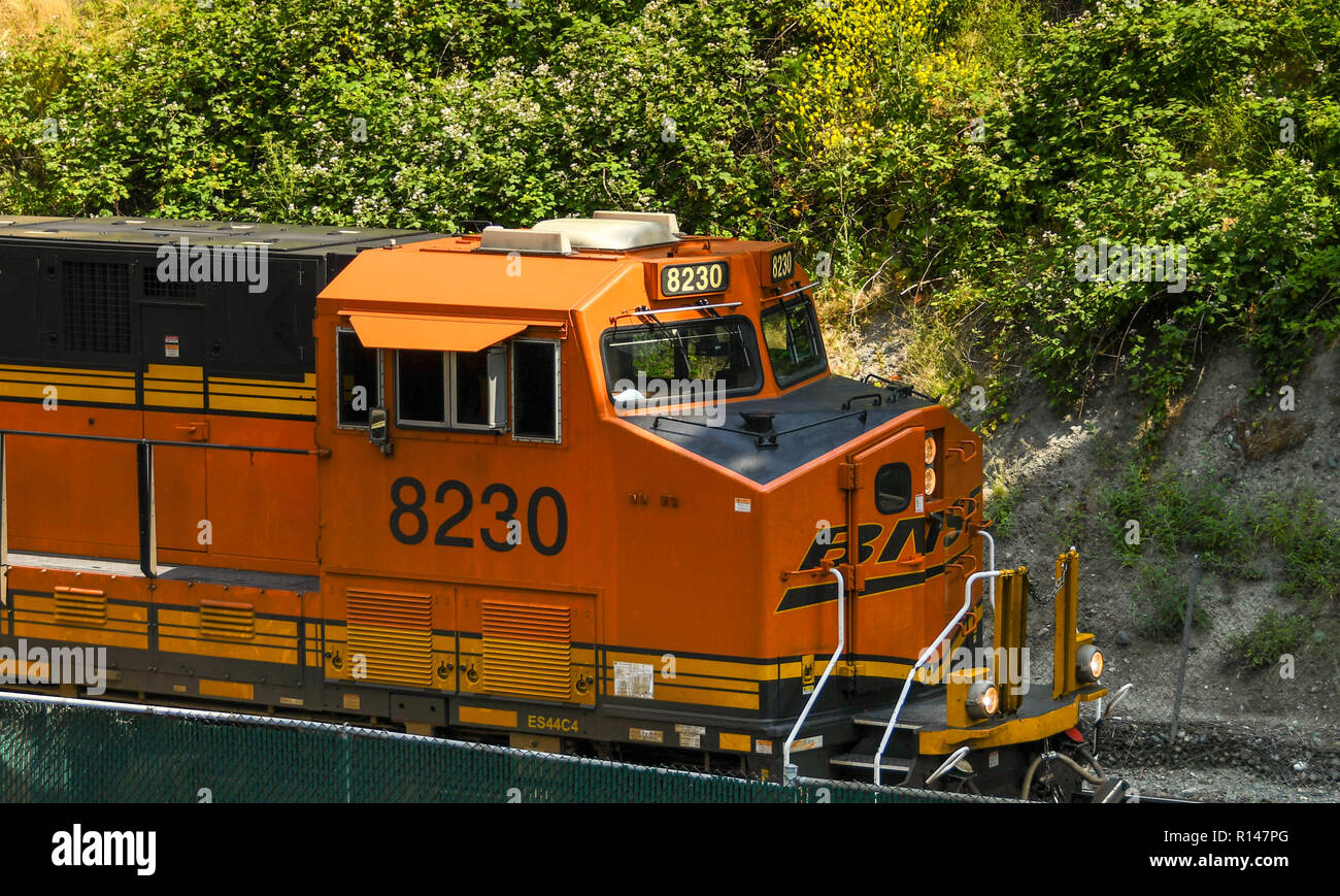 Diesel locomotive cab usa hi-res stock photography and