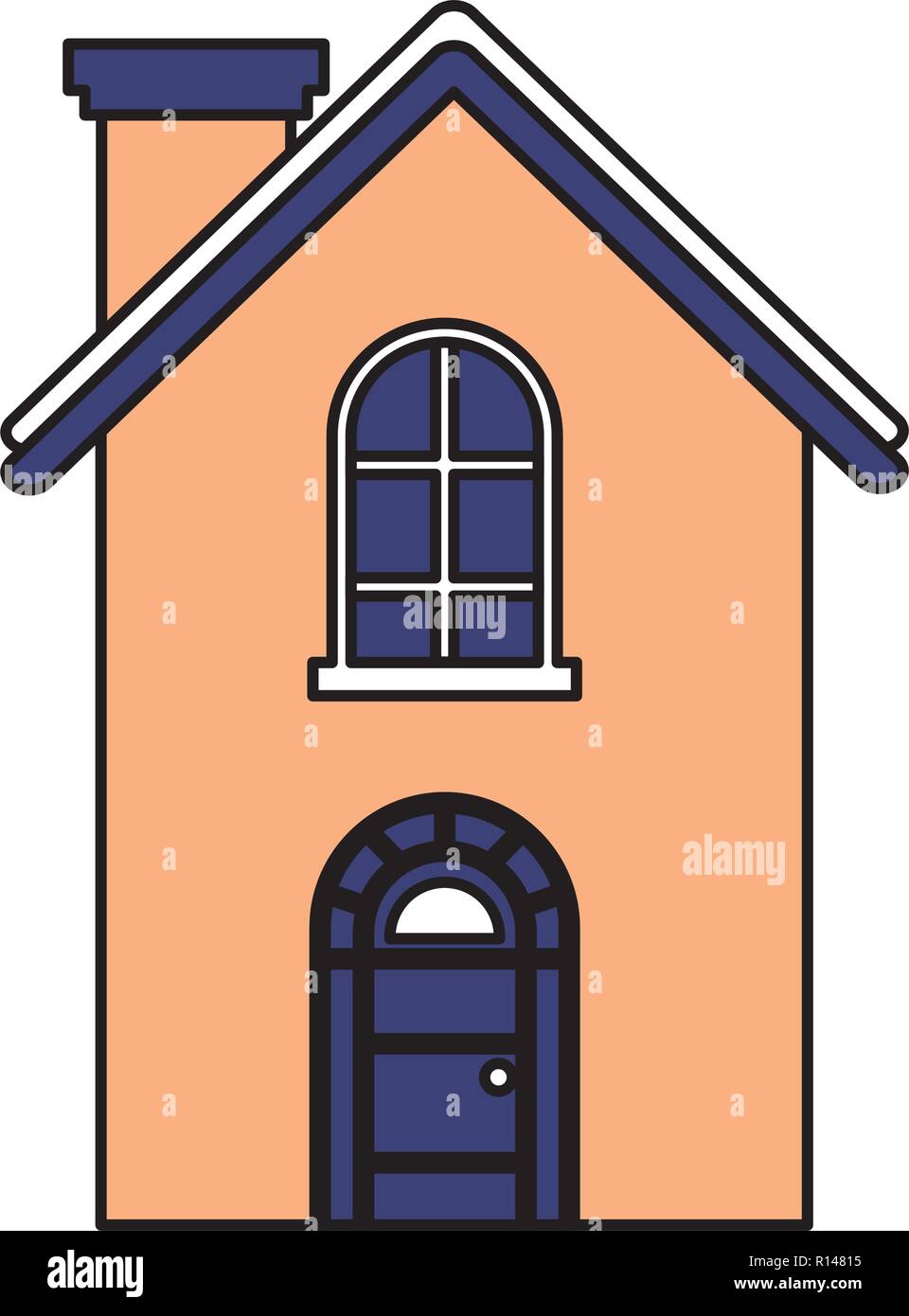 house home on white background vector illustration Stock Vector Image ...