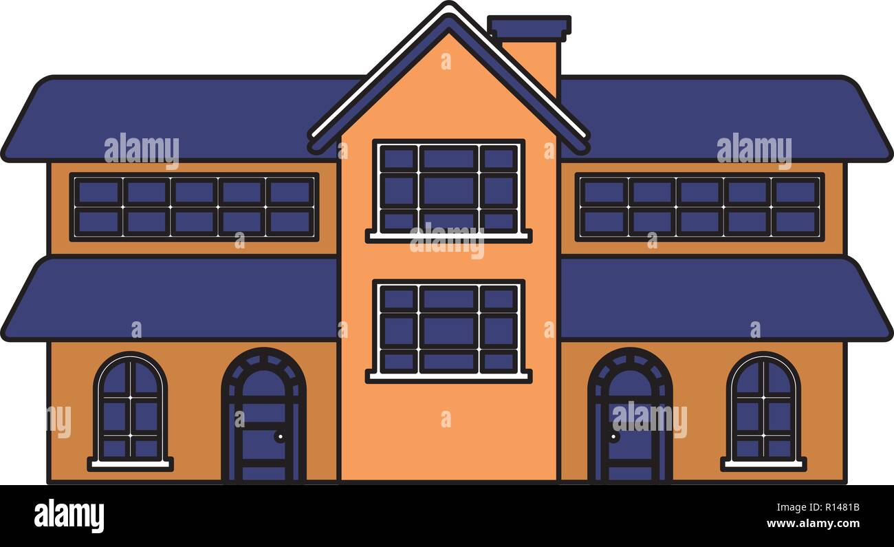 house home on white background vector illustration Stock Vector Image ...