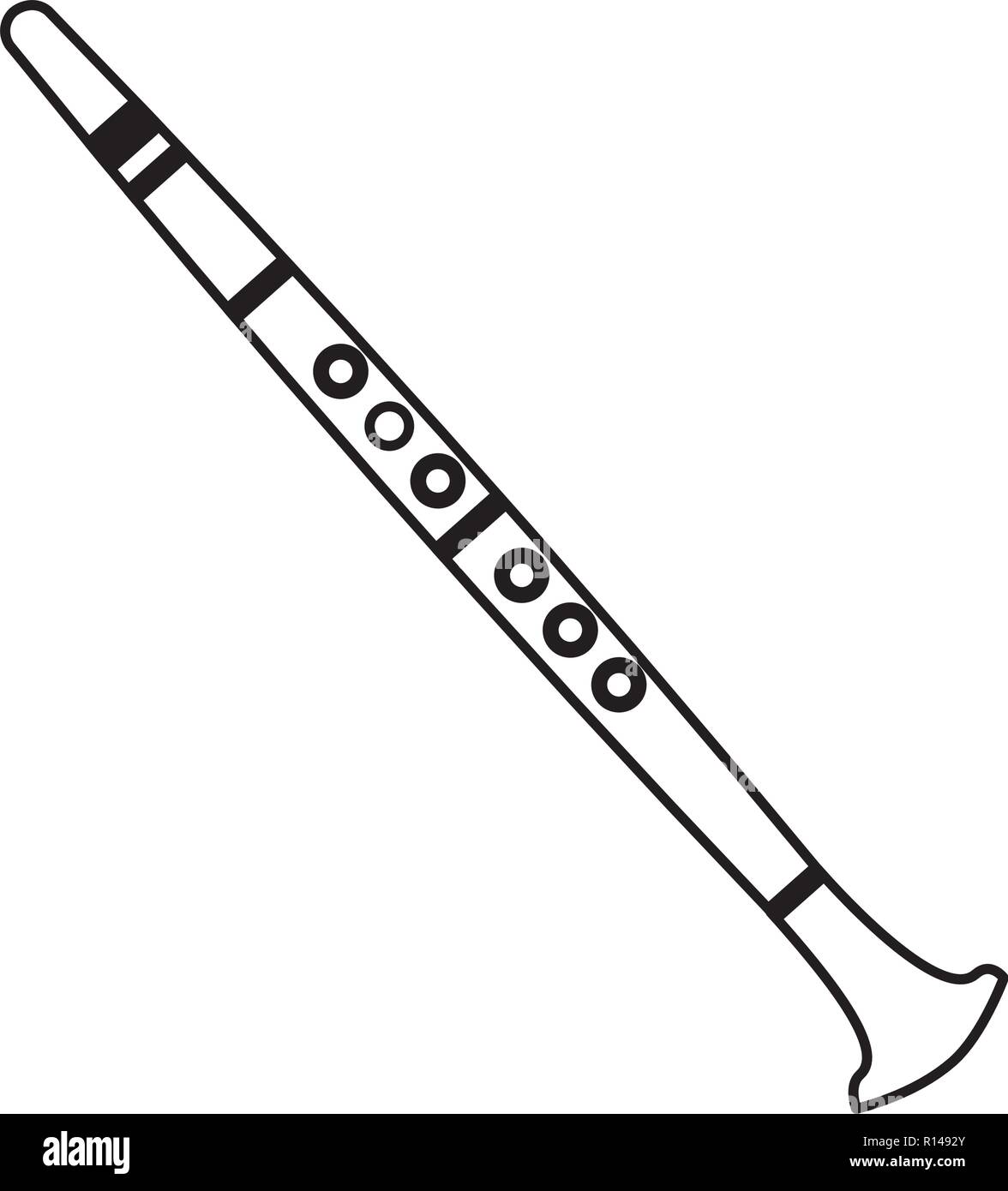 woodwind instruments drawing