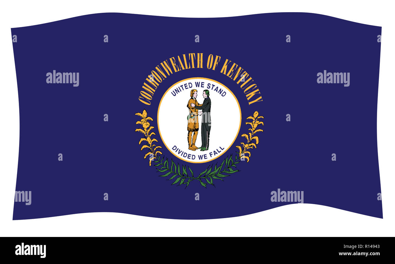The State Seal of Kentucky on a white background Stock Photo - Alamy