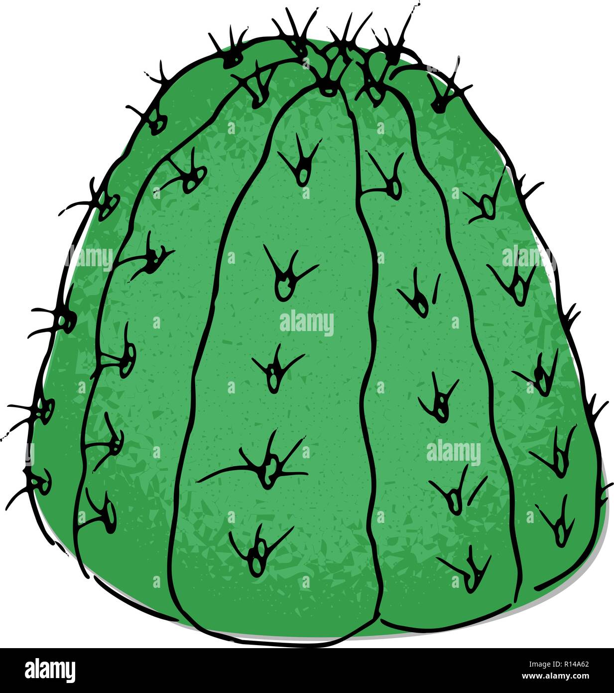 Cactus Desert Plant Icon Outline Stock Photos Cactus Desert