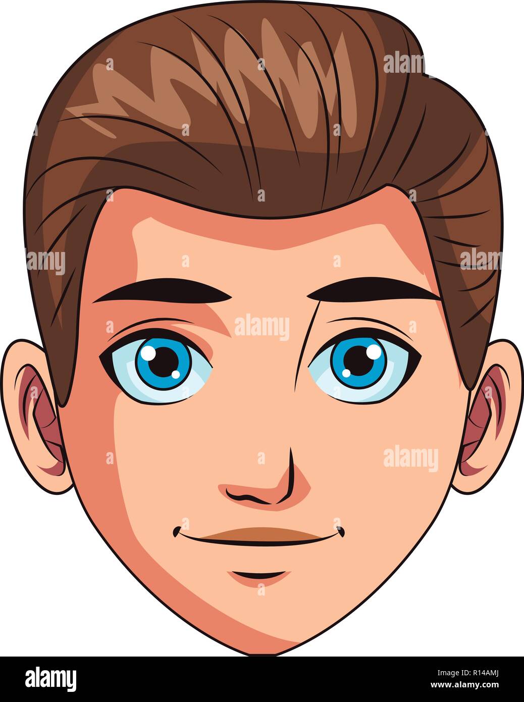 young man face cartoon Stock Vector Image & Art - Alamy