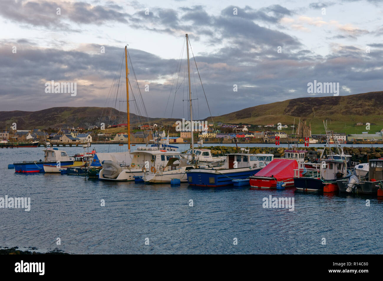 Scalloway, Shetland Islands, Scotland, United Kingdom. Stock Photo