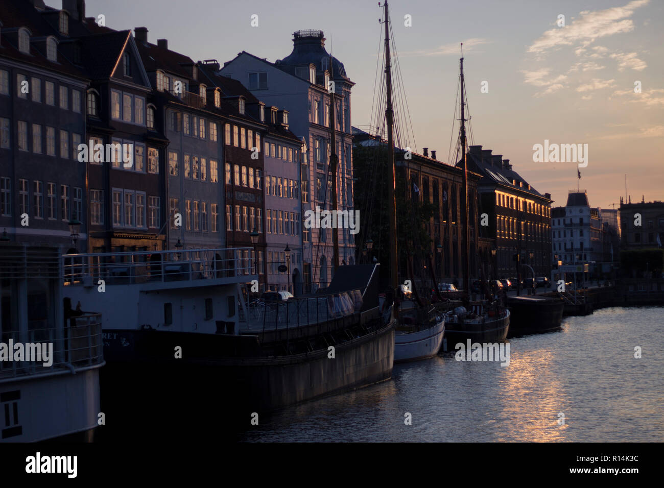 Afternoon at Nyhavn Stock Photo