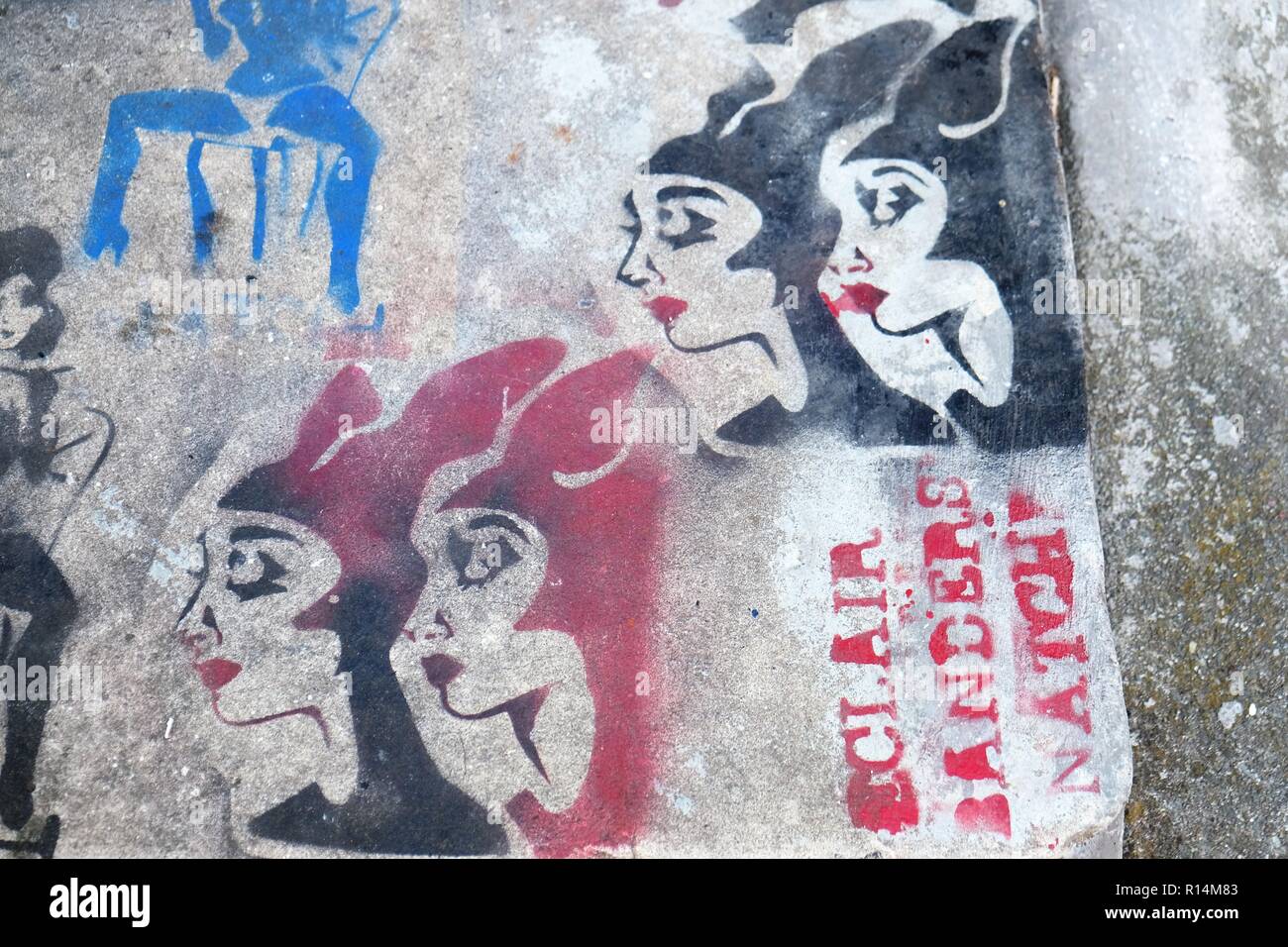 Political Graffiti Stencil High Resolution Stock Photography and Images