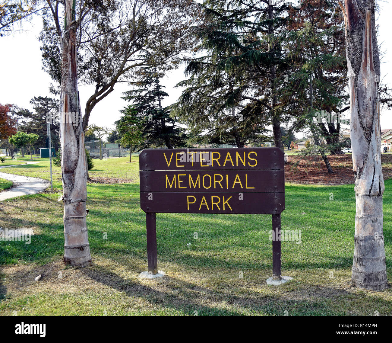 Veterans Memorial Park, Union City, California Stock Photo